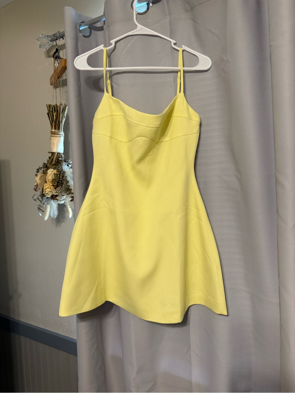 Lemon 🍋 Yellow Spaghetti Strap A-Line Dress NWT